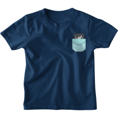 Zsebminta Leskelődő Cica - Gyerek Póló
