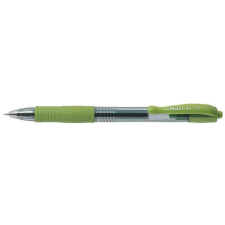 . Zselés toll 0,7mm, nyomógombos pilot g-2, írásszín lime zöld toll