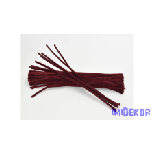 Zsenília drót 30 cm 100db/cs - Bordó dekorációs kellék