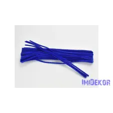  Zsenília drót 30 cm 100db/cs - Sötétkék dekorációs kellék