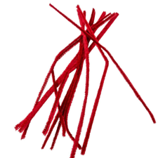  Zsenília drót bordó 30cm 100db-os dekorációs kellék