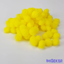  Zsenília pompon 1,5 cm 100db/cs - Sárga dekorációs kellék