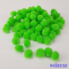  Zsenília pompon 1,5 cm 100db/cs - Zöld dekorációs kellék