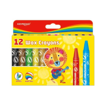 Zsírkréta készlet 14x100mm 12 db/bliszter Keyroad Wax Crayon vegyes színek kréta