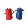  Zsírosbödön füllel 2 liter fém fedõvel piros vagy kék színben zománcozott 151/02