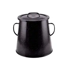  Zsírosbödön zománcozott felülettel 10L 22cm fekete 54256 edény