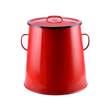  Zsírosbödön zománcozott felülettel 30L 30cm piros 54255 edény