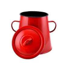  Zsírosbödön zománcozott felülettel 5l 17cm piros 54206 edény