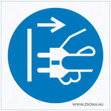 ZSONA DEKOR A készülék nyitás előtt áramtalanítandó! Öntapadós matrica 150x150 mm információs címke
