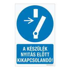 ZSONA DEKOR A készülék nyitás előtt kikapcsolandó! Öntapadós matrica 160x100 mm információs címke