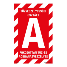 ZSONA DEKOR A tűzveszélyességi osztály nem tűzveszélyes Öntapadós matrica 160x100 mm információs címke