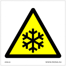 ZSONA DEKOR Alacsony hőmérséklet Műanyag tábla 150x150 mm információs címke