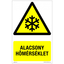 ZSONA DEKOR Alacsony hőmérséklet Műanyag tábla 160x250 mm információs címke