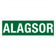 ZSONA DEKOR Alagsor Műanyag tábla 300x100 mm információs címke