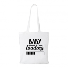 ZSONA DEKOR Baby loading - Bevásárló táska fehér v1 kézitáska és bőrönd