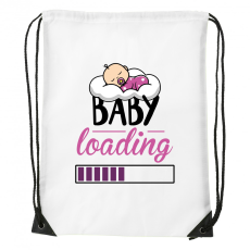 ZSONA DEKOR Baby loading lány - Sport táska fehér
