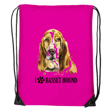 ZSONA DEKOR Basset hound - Sport táska magenta kézitáska és bőrönd