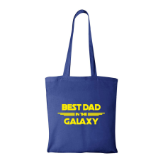 ZSONA DEKOR Best dad in the galaxy - Bevásárló táska kék