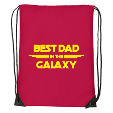 ZSONA DEKOR Best dad in the galaxy - Sport táska piros kézitáska és bőrönd