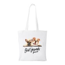 ZSONA DEKOR Best friend - Bevásárló táska fehér kézitáska és bőrönd