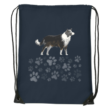 ZSONA DEKOR Border collie - Sport táska navy kék kézitáska és bőrönd