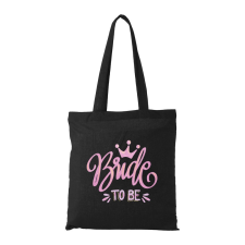 ZSONA DEKOR Bride to be - Bevásárló táska fekete kézitáska és bőrönd