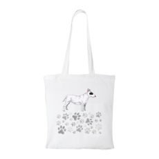 ZSONA DEKOR Bullterrier - Bevásárló táska fehér v1