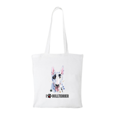 ZSONA DEKOR Bullterrier - Bevásárló táska fehér v2