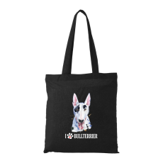 ZSONA DEKOR Bullterrier - Bevásárló táska fekete v2