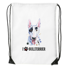 ZSONA DEKOR Bullterrier - Sport táska fehér v2