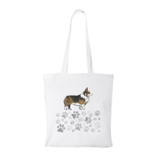 ZSONA DEKOR Corgi - Bevásárló táska fehér v1 kézitáska és bőrönd