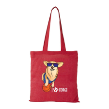 ZSONA DEKOR Corgi - Bevásárló táska piros v2 kézitáska és bőrönd