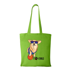 ZSONA DEKOR Corgi - Bevásárló táska zöld
