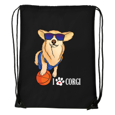 ZSONA DEKOR Corgi - Sport táska fekete v2 kézitáska és bőrönd