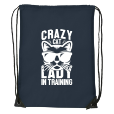 ZSONA DEKOR Crazy cat - Sport táska navy kék