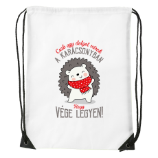 ZSONA DEKOR Csak egy dolgot várok a karácsonyban V2 - Sport táska fehér