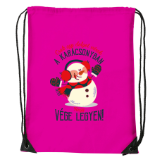 ZSONA DEKOR Csak egy dolgot várok a karácsonyban V3 - Sport táska magenta