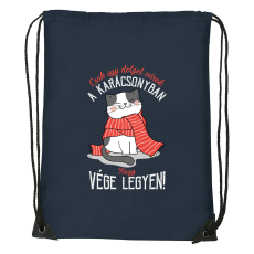 ZSONA DEKOR Csak egy dolgot várok a karácsonyban V4 - Sport táska navy kék