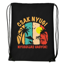 ZSONA DEKOR Csak nyugi, nyugdíjas vagyok - Sport táska fekete kézitáska és bőrönd
