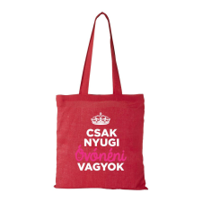 ZSONA DEKOR Csak nyugi óvónéni vagyok - Bevásárló táska piros kézitáska és bőrönd