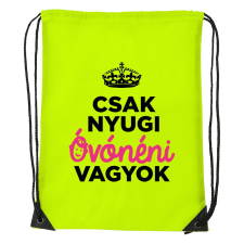ZSONA DEKOR Csak nyugi óvónéni vagyok - Sport táska sárga kézitáska és bőrönd