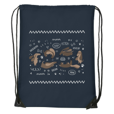 ZSONA DEKOR Dachshund - Sport táska navy kék