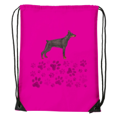 ZSONA DEKOR Dobermann - Sport táska magenta v1