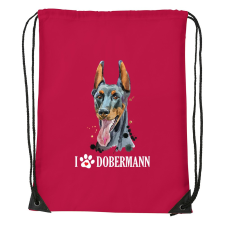 ZSONA DEKOR Dobermann - Sport táska piros v2 kézitáska és bőrönd