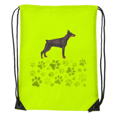 ZSONA DEKOR Dobermann - Sport táska sárga v1