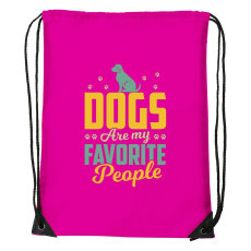 ZSONA DEKOR Dogs are my favorite people - Sport táska magenta