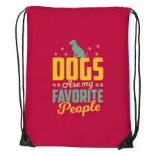 ZSONA DEKOR Dogs are my favorite people - Sport táska piros kézitáska és bőrönd