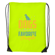 ZSONA DEKOR Dogs are my favorite people - Sport táska sárga kézitáska és bőrönd