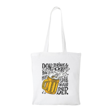 ZSONA DEKOR Dont drink and drive - Bevásárló táska fehér