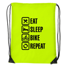 ZSONA DEKOR Eat sleep bike repeat - Sport táska sárga kézitáska és bőrönd